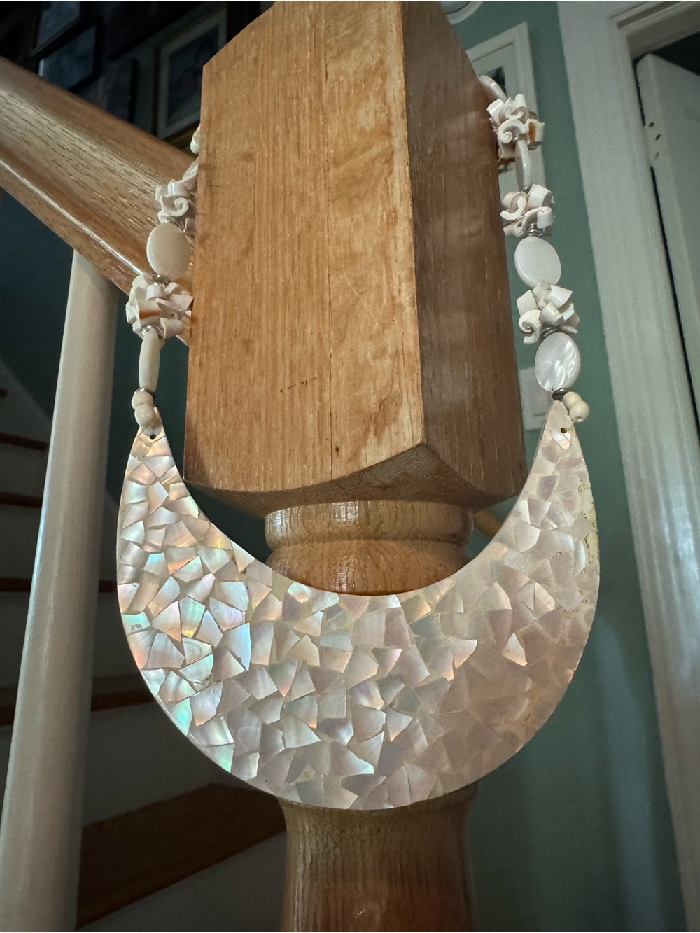 MOP Shell Inlay Necklace - Picture 13 of 16